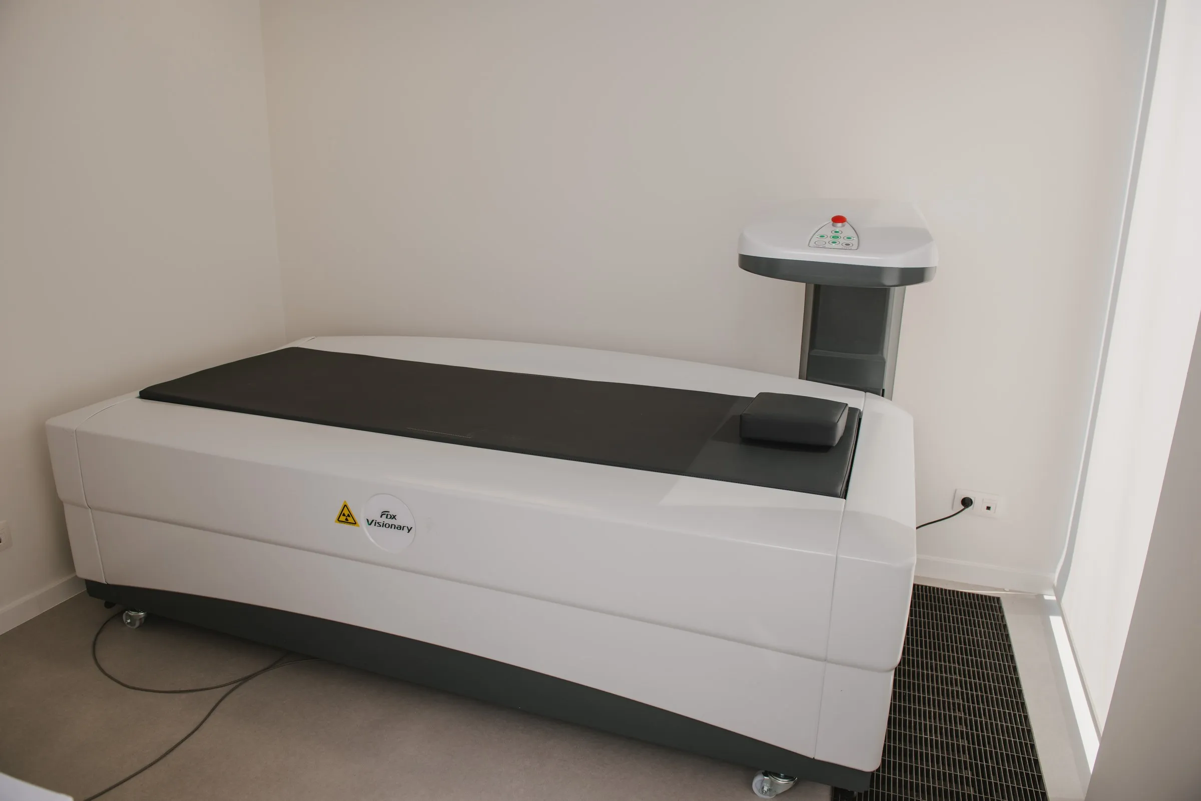 Bone densitometry table in its own examination room